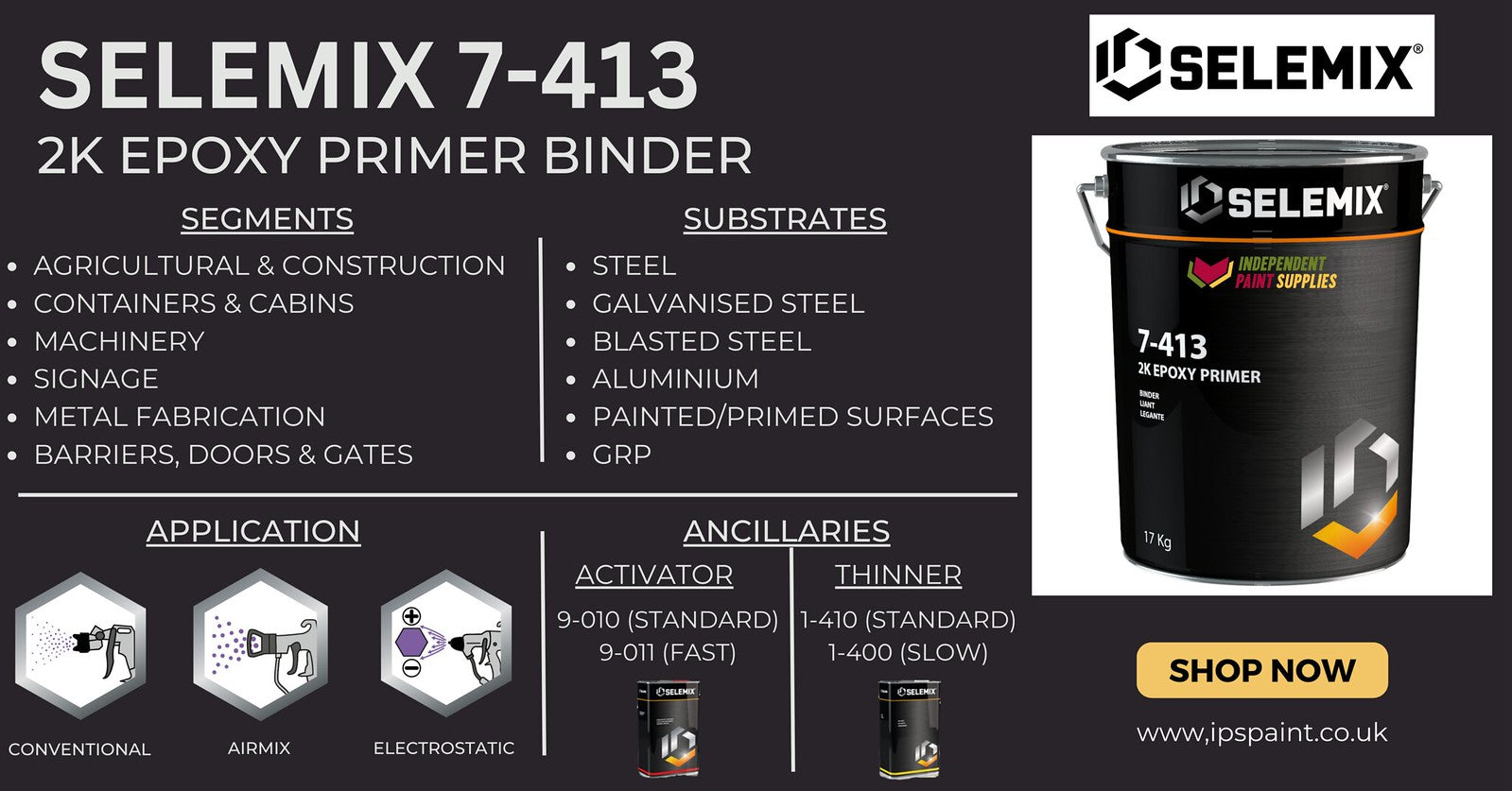 Selemix 2K Epoxy Primer 7-413 Binder