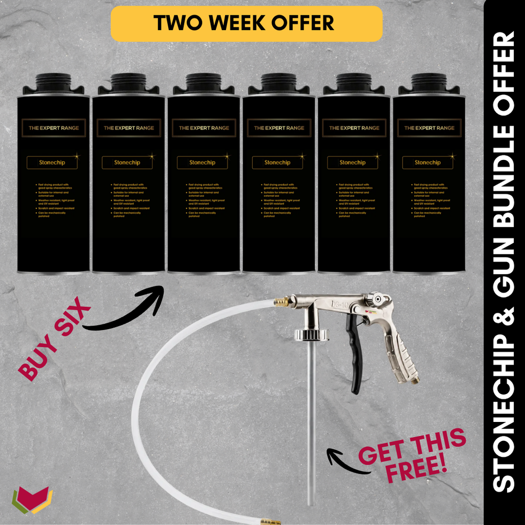 The Expert Range Stonechip Black 1L & Free Coating Gun Offer