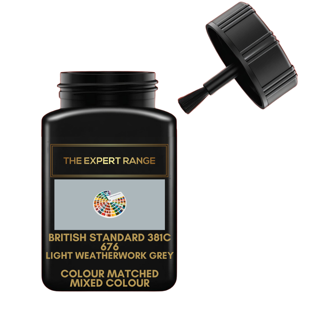 British Standard BS 381C 676 Light Weatherwork Grey