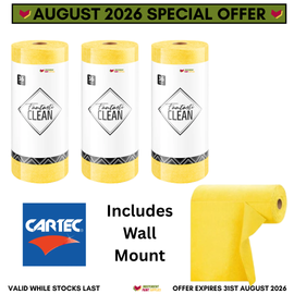 Cartec Fantasticlean Microfibre Drying Cloths With Wall Mount Kit Offer