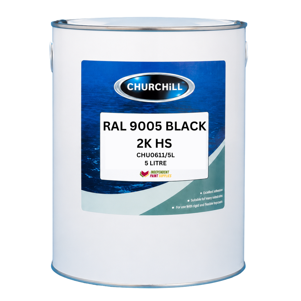 Churchill 2K HS RAL 9005 Black Premixed Colour