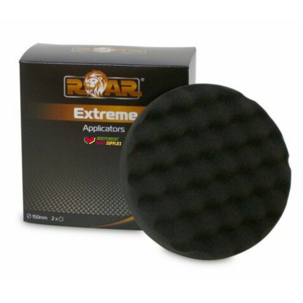Roar 6" Black Waffle Foam Pads